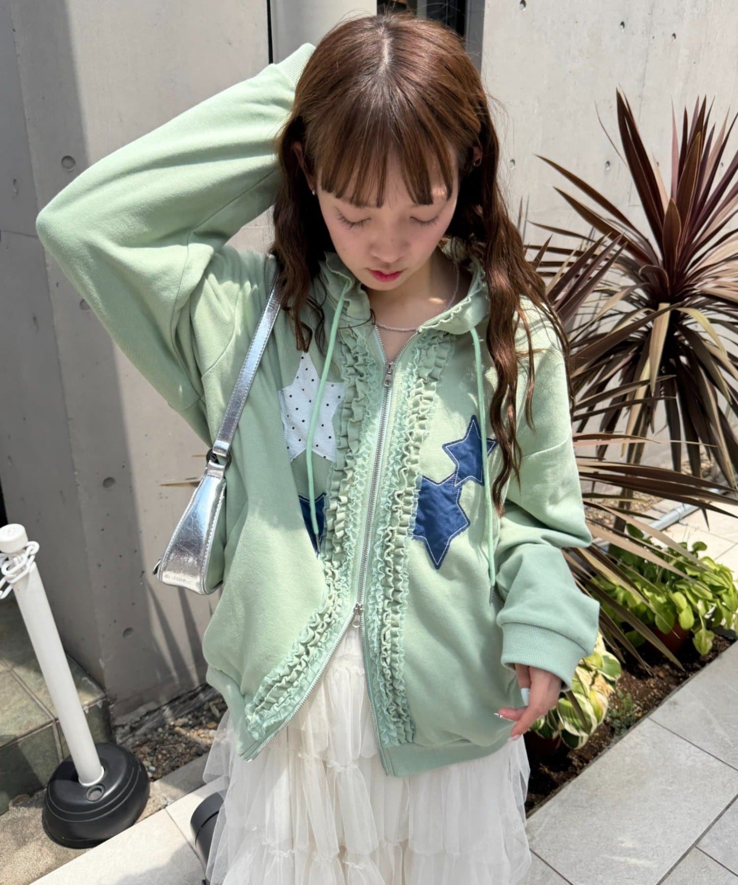 w closet Star pattern patchwork hoodie - Image 25