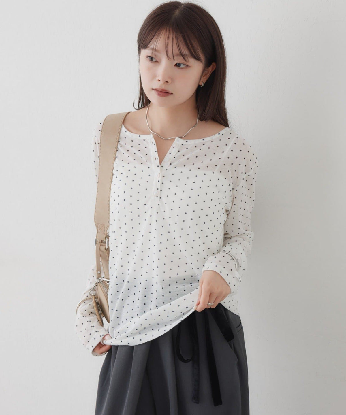 mystic henley sheer top - Image 9