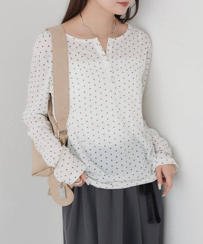 mystic henley sheer top - Image 14