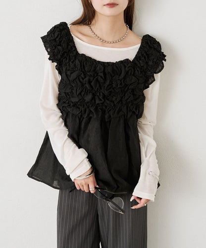 mystic henley sheer top - Image 32