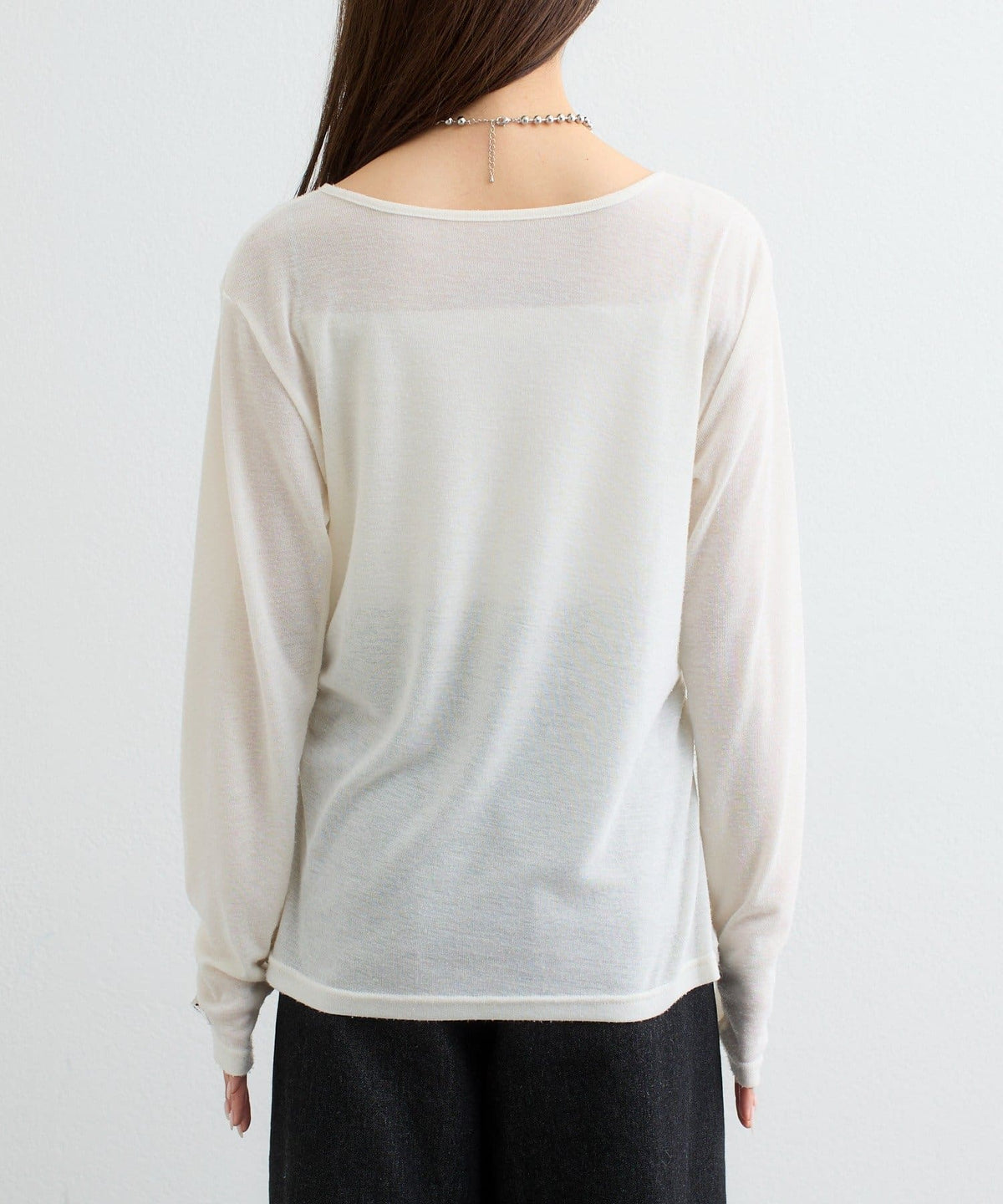 mystic henley sheer top - Image 35