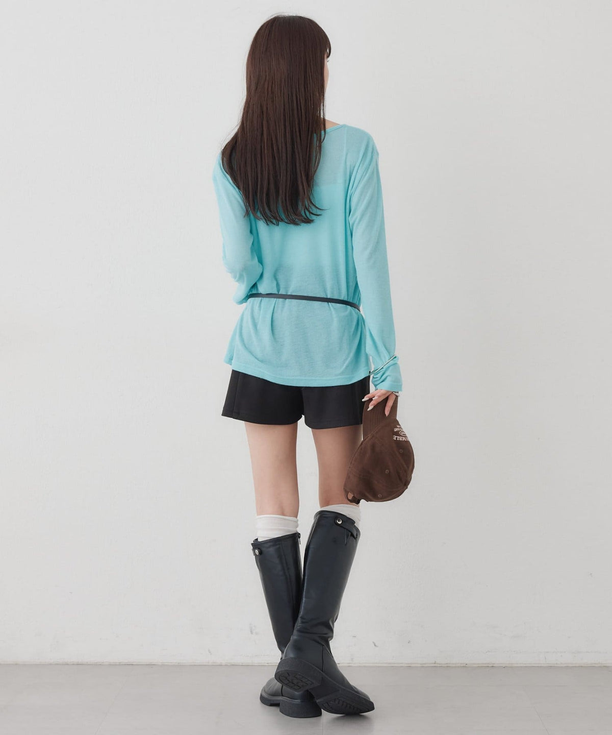 mystic henley sheer top - Image 45