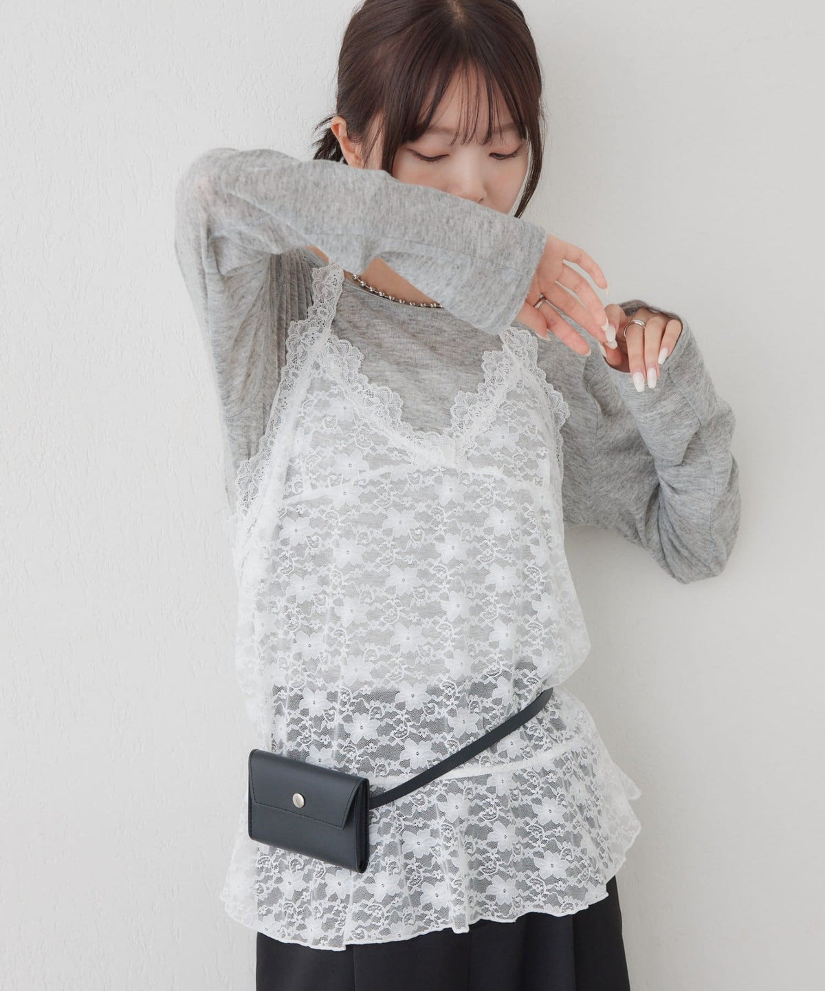 mystic henley sheer top - Image 58