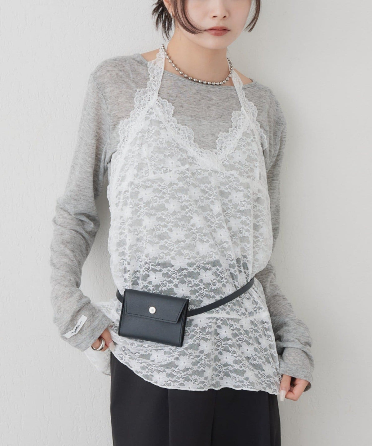 mystic henley sheer top - Image 48