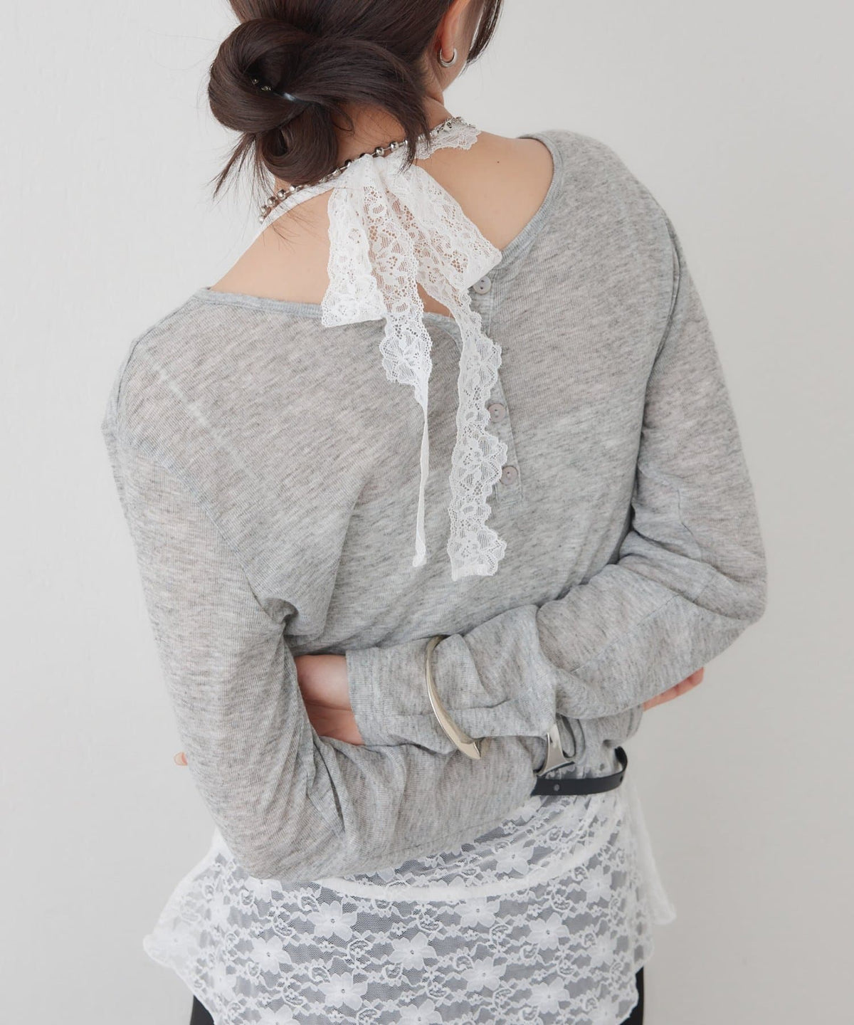 mystic henley sheer top - Image 50