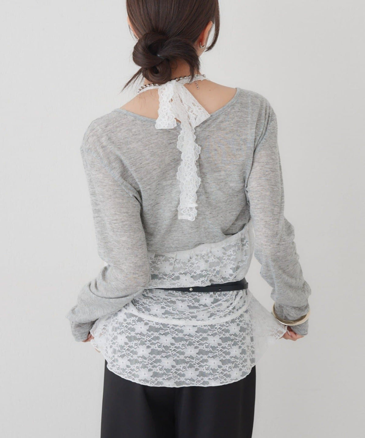 mystic henley sheer top - Image 51