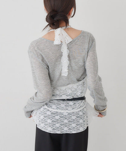 mystic henley sheer top - Image 51