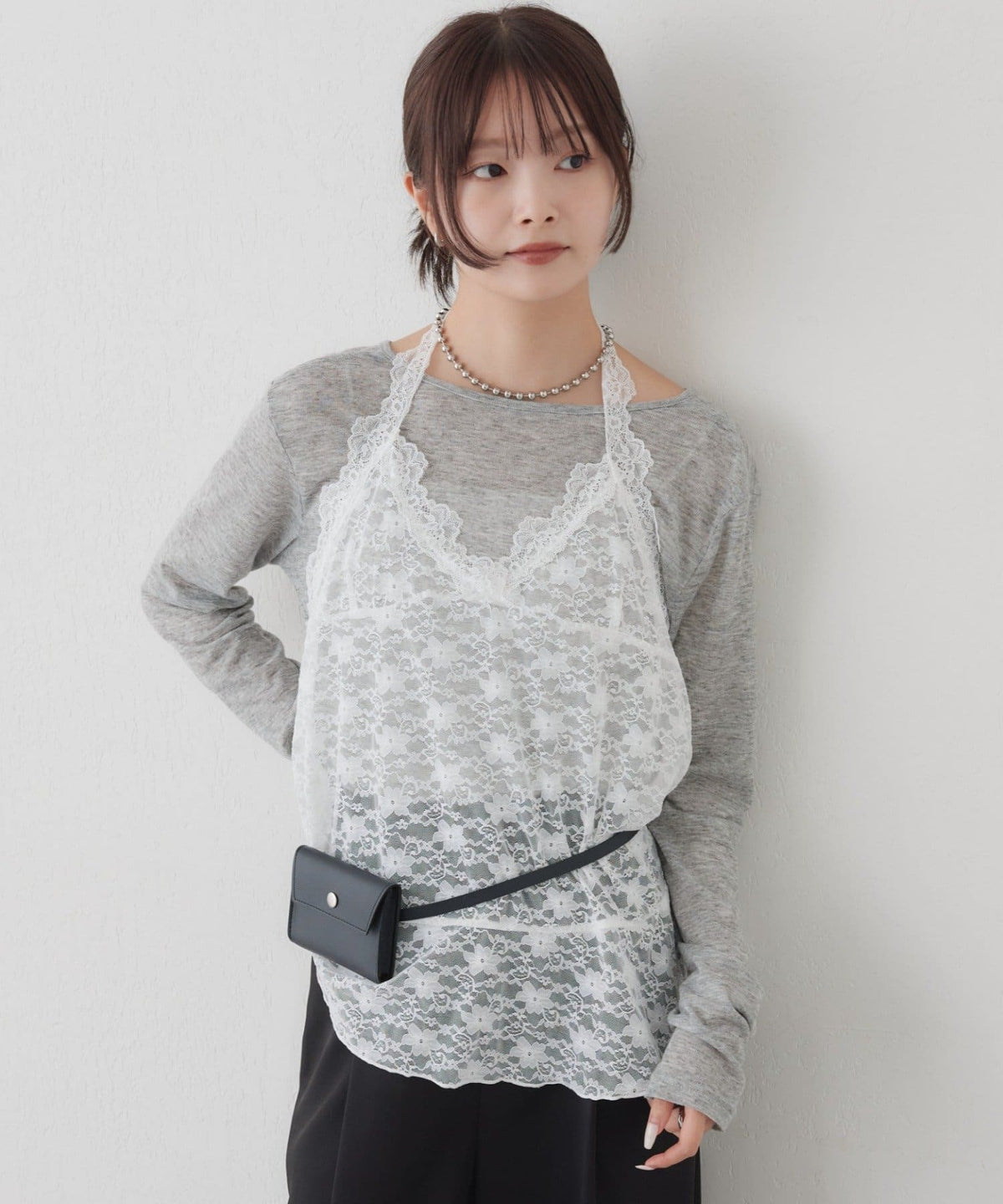 mystic henley sheer top - Image 53