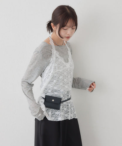 mystic henley sheer top - Image 55