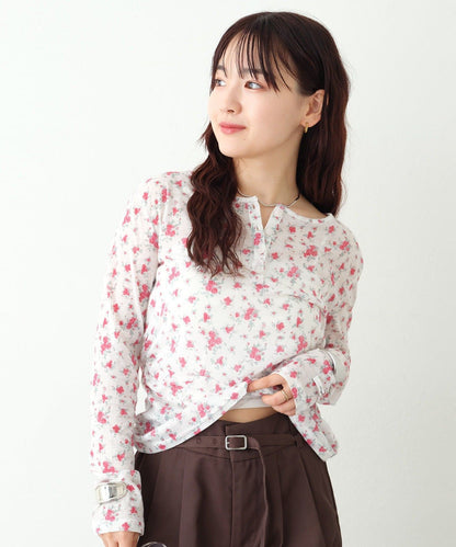 mystic henley sheer top - Image 67