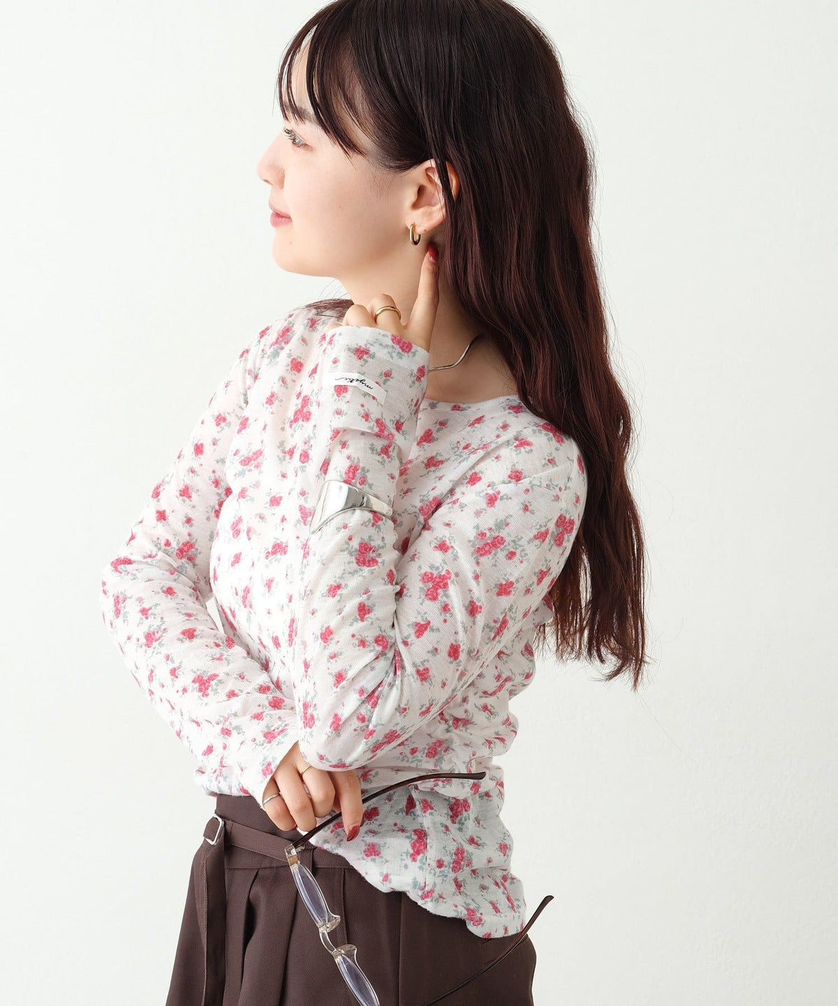 mystic henley sheer top - Image 70