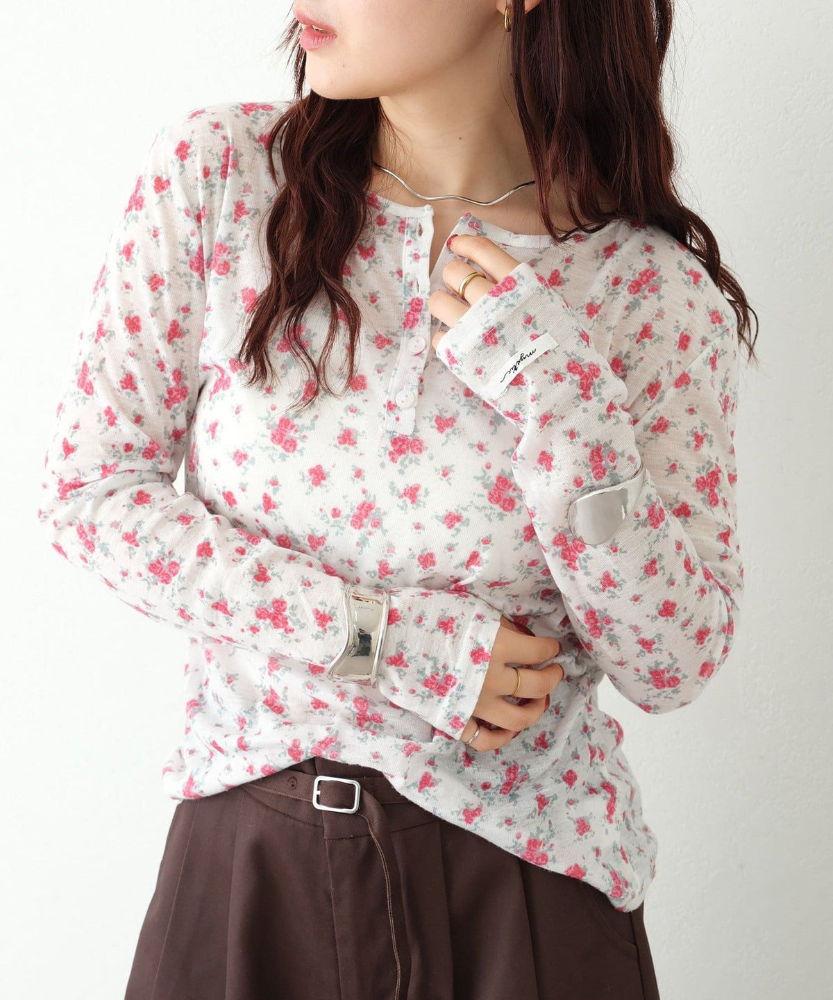 mystic henley sheer top - Image 59
