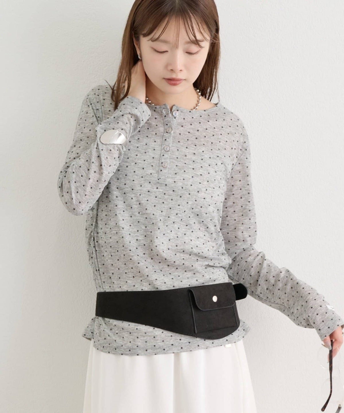 mystic henley sheer top - Image 85
