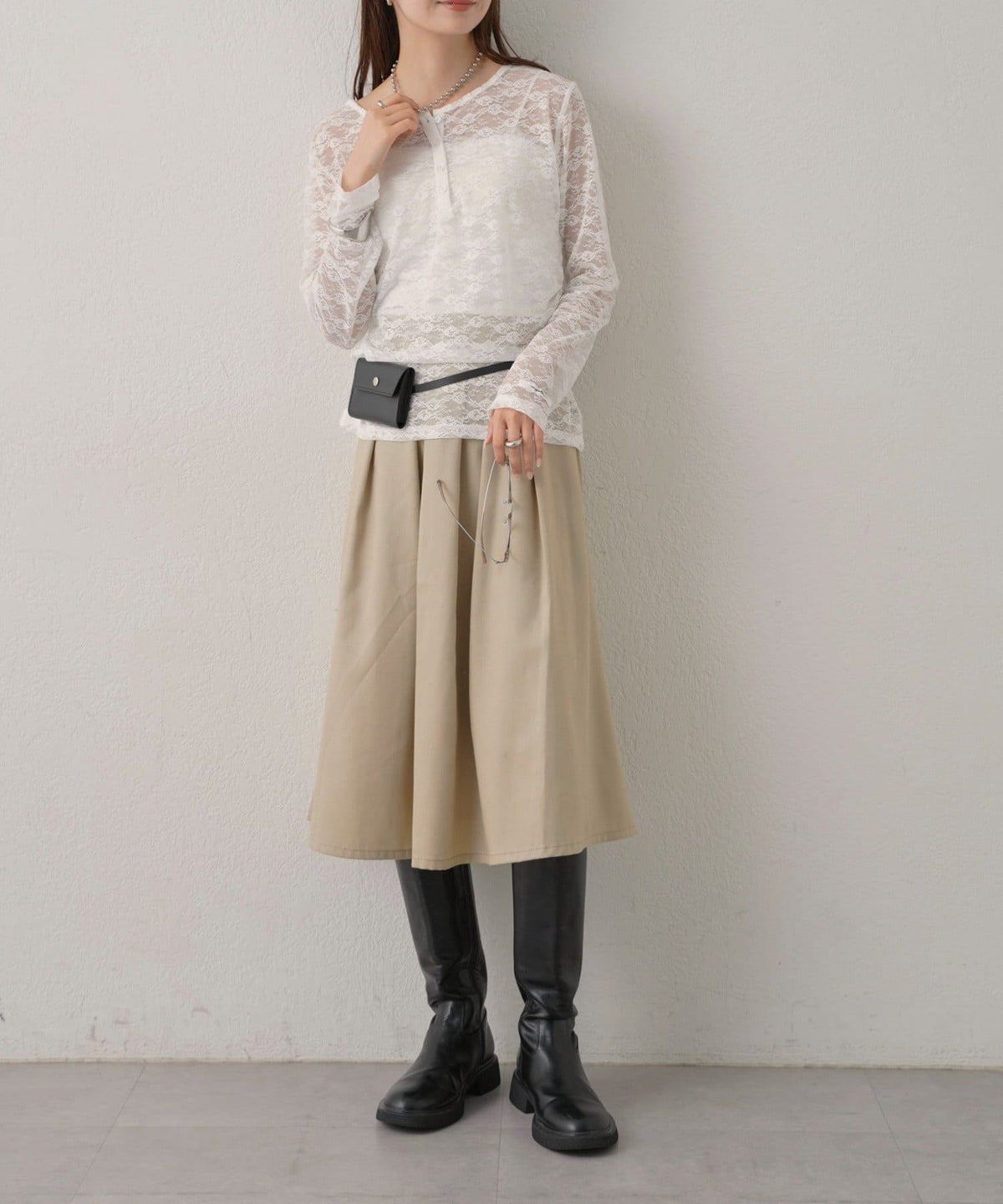 mystic henley sheer top - Image 107