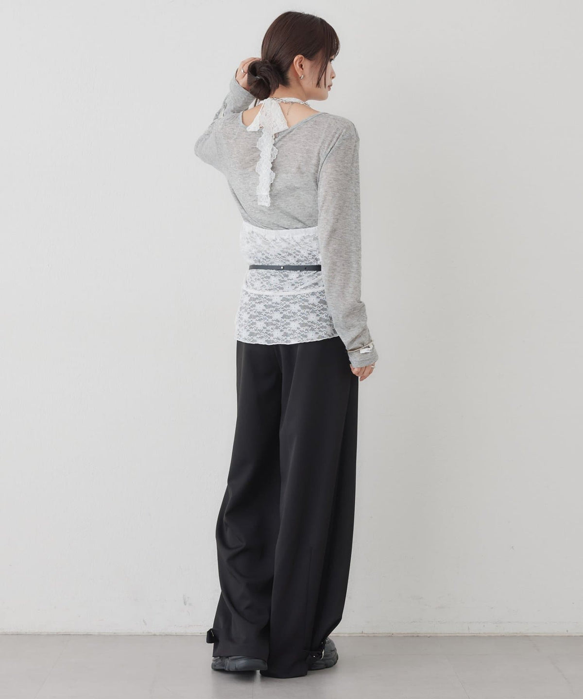 [內搭Good！！] mystic Lace peplum halter camisole - Image 10