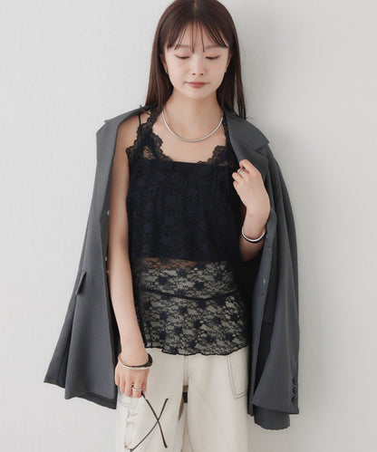 [內搭Good！！] mystic Lace peplum halter camisole - Image 14