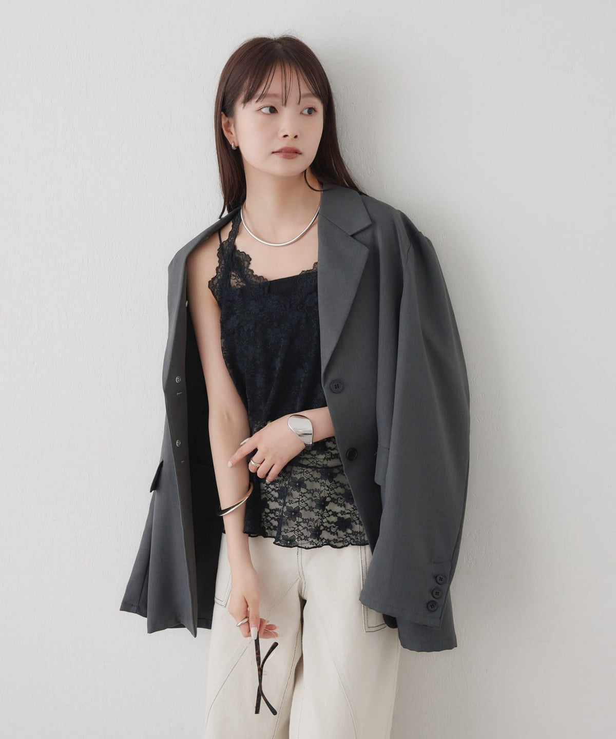 [內搭Good！！] mystic Lace peplum halter camisole - Image 15