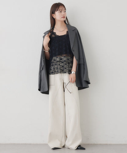 [內搭Good！！] mystic Lace peplum halter camisole - Image 16