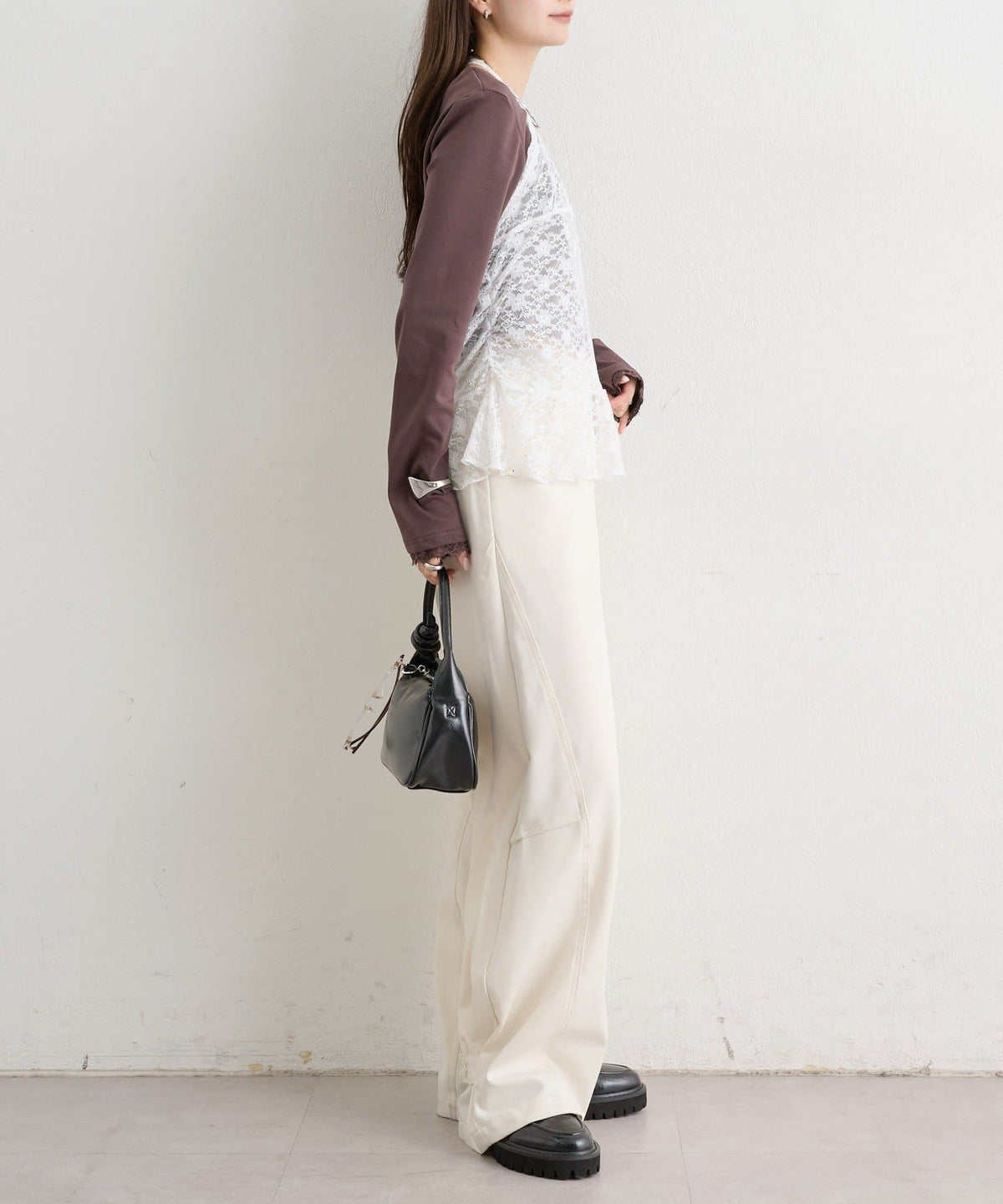 [內搭Good！！] mystic Lace peplum halter camisole - Image 32