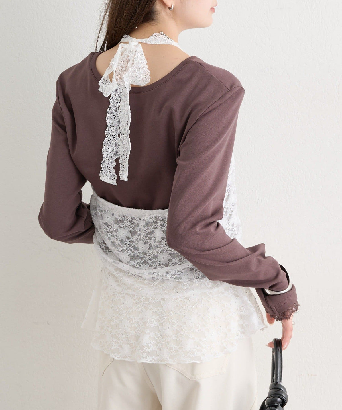 [內搭Good！！] mystic Lace peplum halter camisole - Image 34