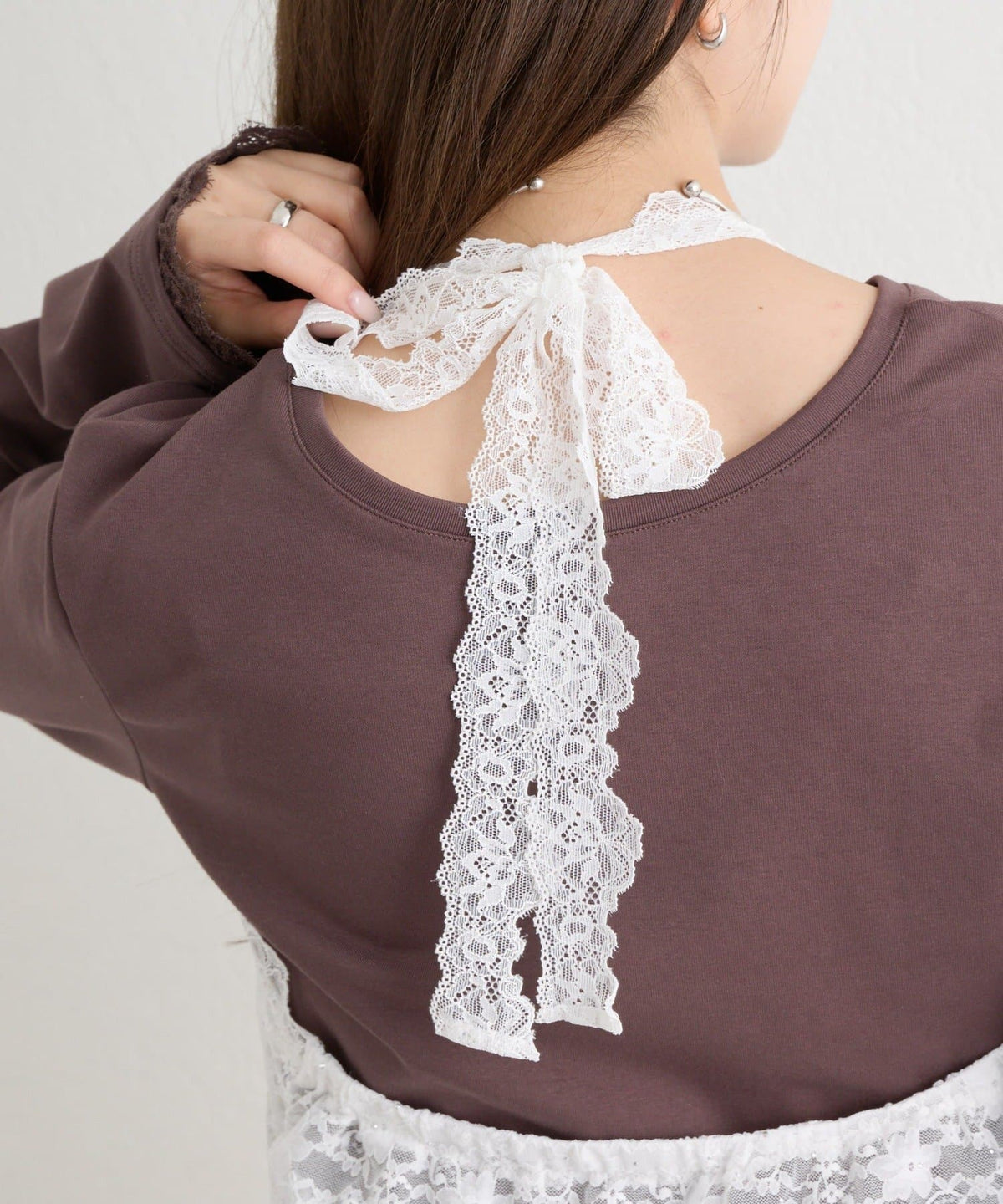 [內搭Good！！] mystic Lace peplum halter camisole - Image 35