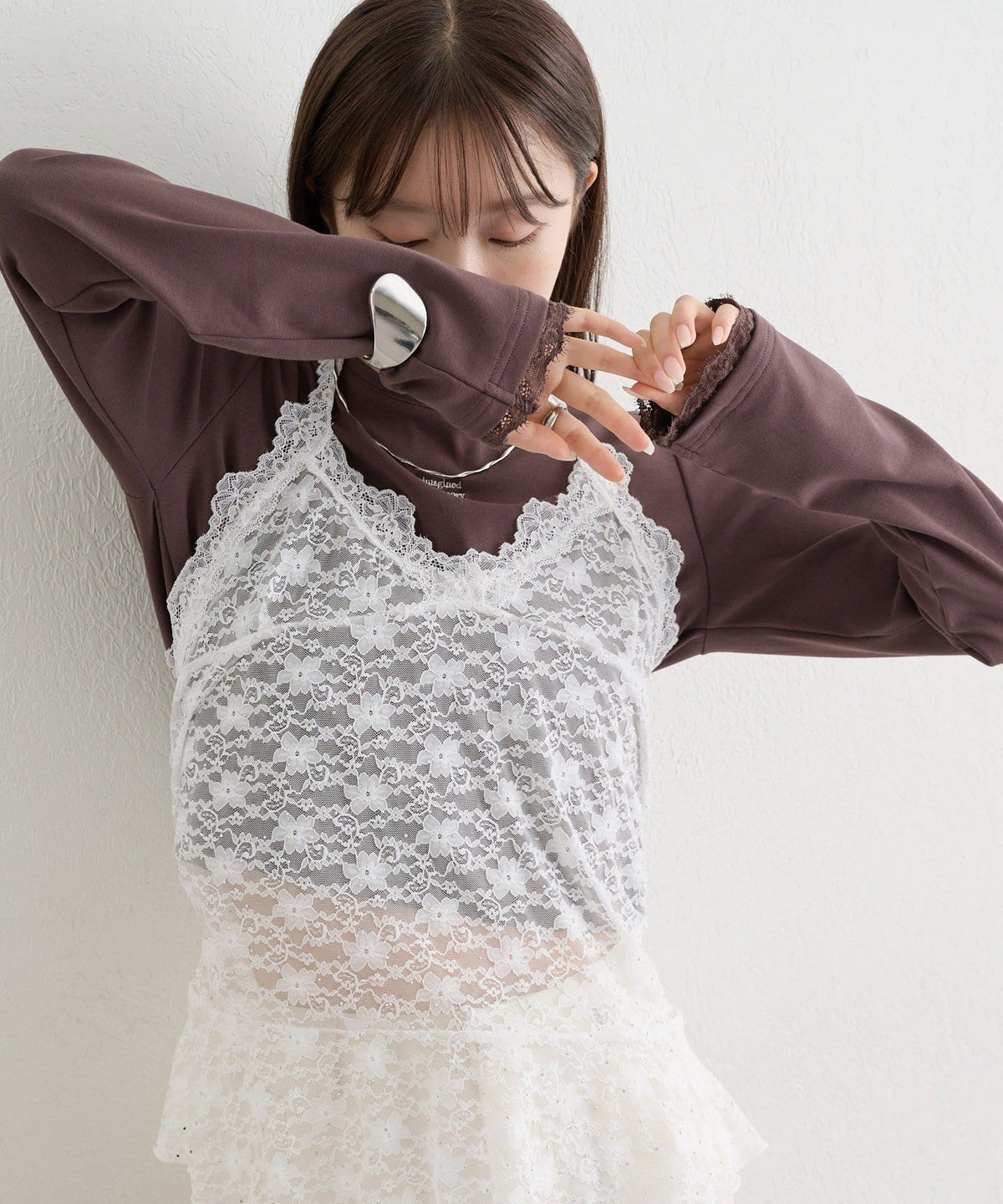 [內搭Good！！] mystic Lace peplum halter camisole - Image 39