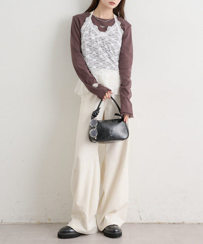 [內搭Good！！] mystic Lace peplum halter camisole - Image 41