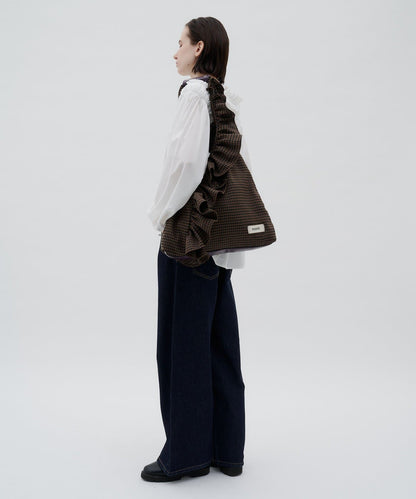 TYNNE. 撞色荷葉邊Triangle Bag - Image 13