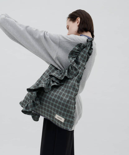 TYNNE. 撞色荷葉邊Triangle Bag - Image 16