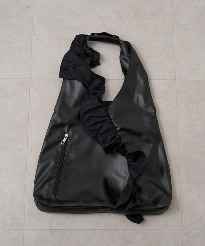 TYNNE. 撞色荷葉邊Triangle Bag - Image 51