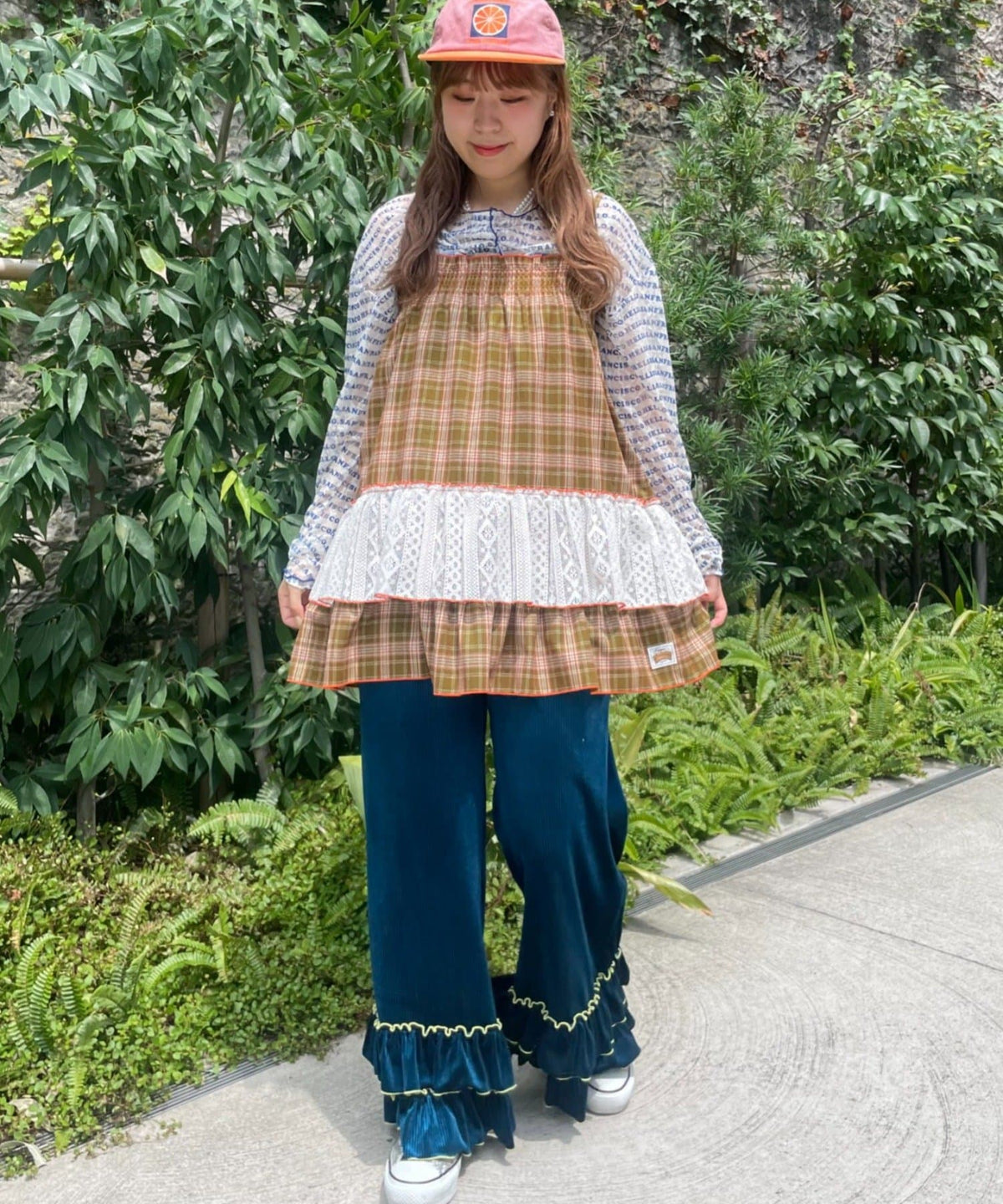 HELLO.SANFRANCISCO 格紋Lace tunic dress - Image 8