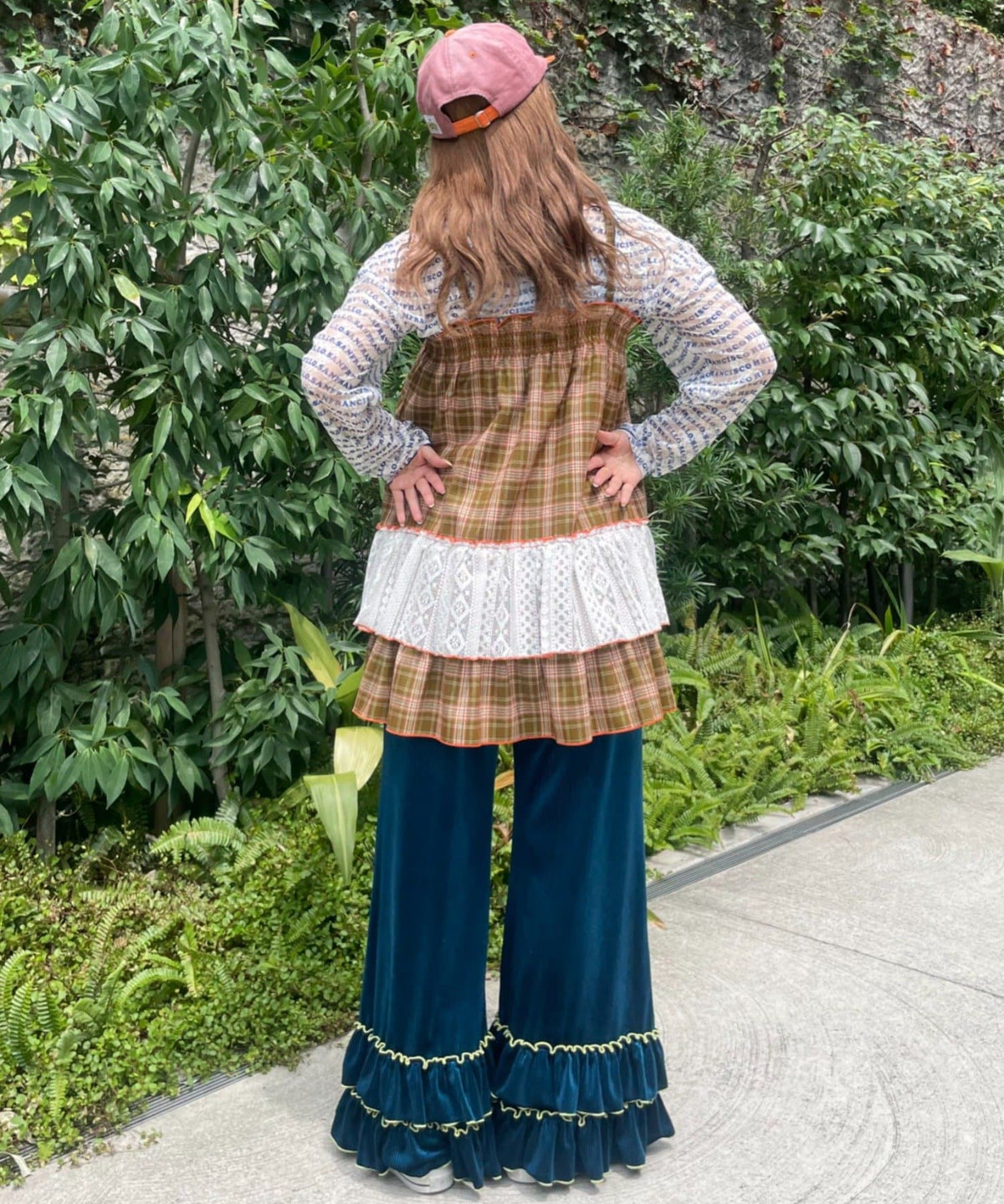 HELLO.SANFRANCISCO 格紋Lace tunic dress - Image 10