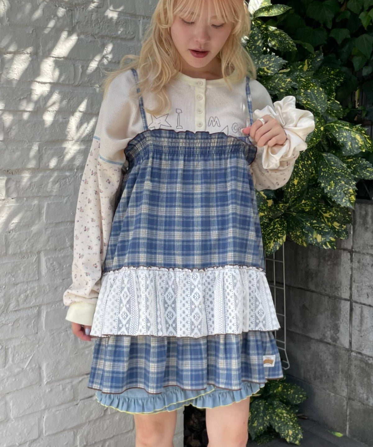 HELLO.SANFRANCISCO 格紋Lace tunic dress - Image 18