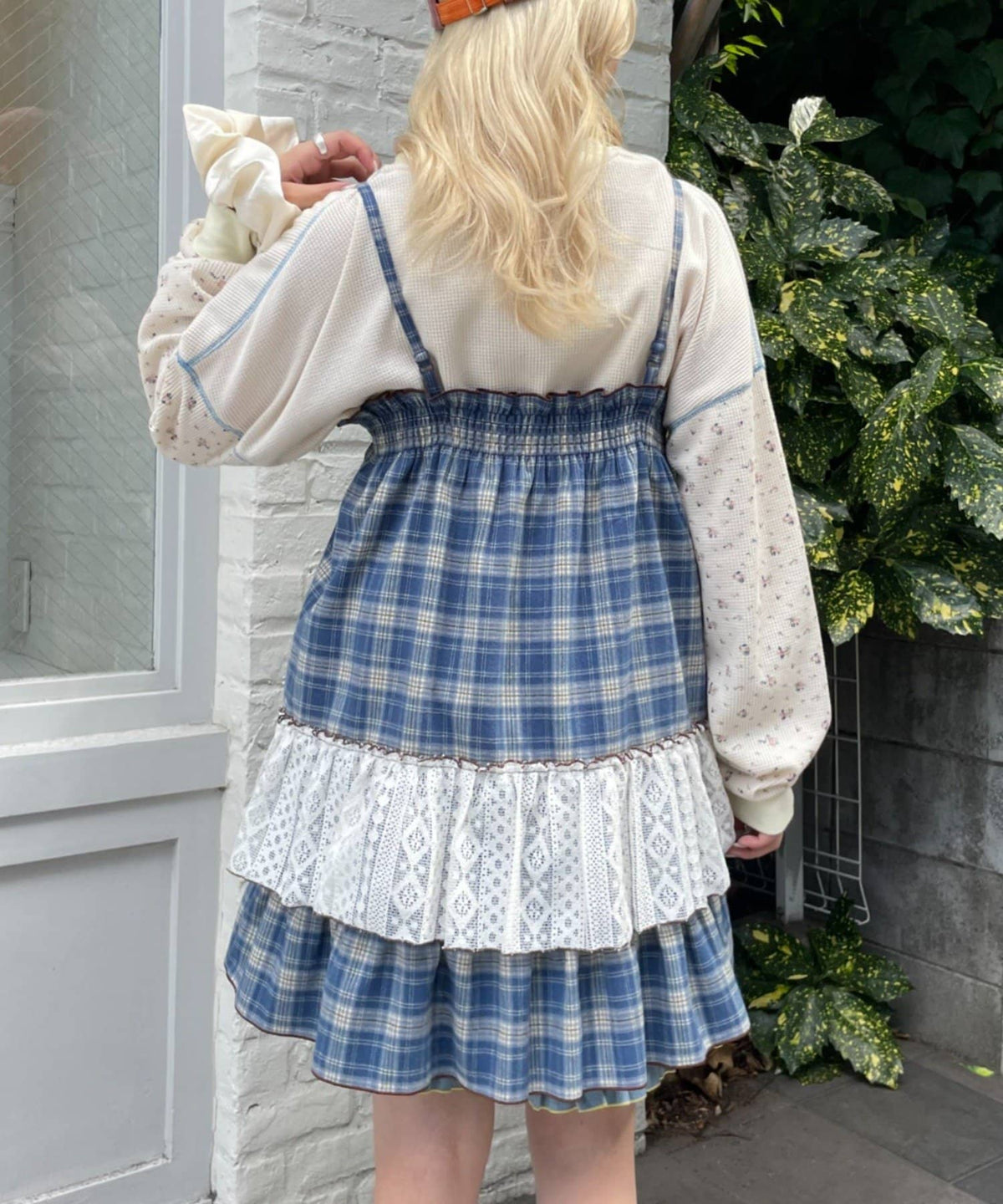 HELLO.SANFRANCISCO 格紋Lace tunic dress - Image 20
