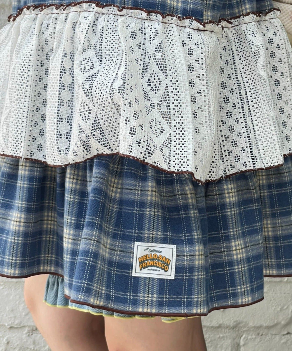 HELLO.SANFRANCISCO 格紋Lace tunic dress - Image 24
