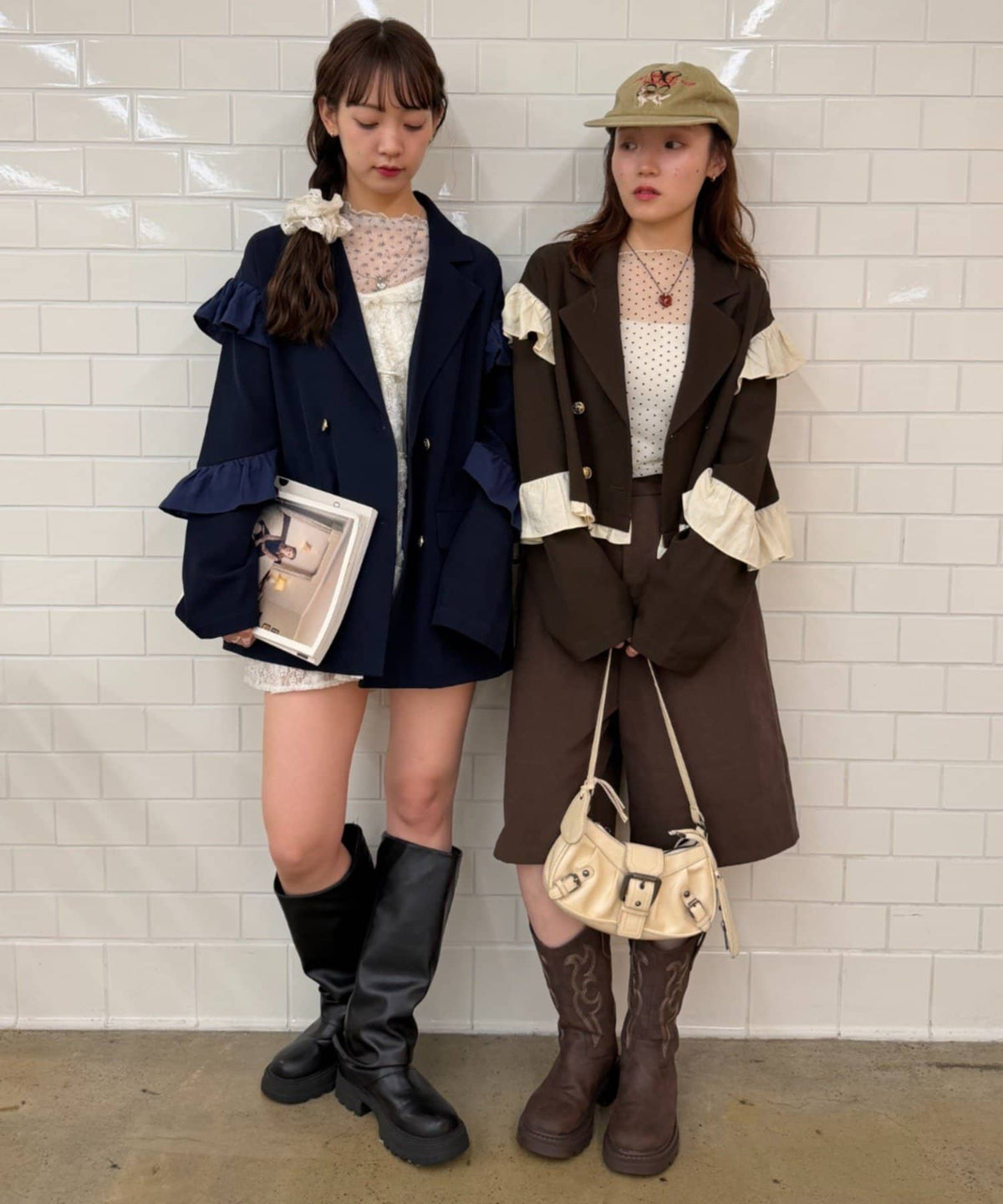 [長/短Version ]w closet Frill jacket - Image 13
