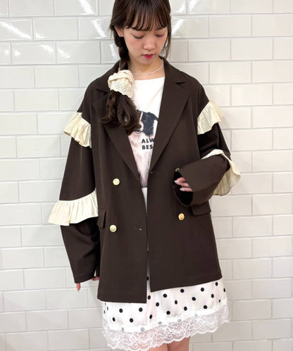 [長/短Version ]w closet Frill jacket - Image 14