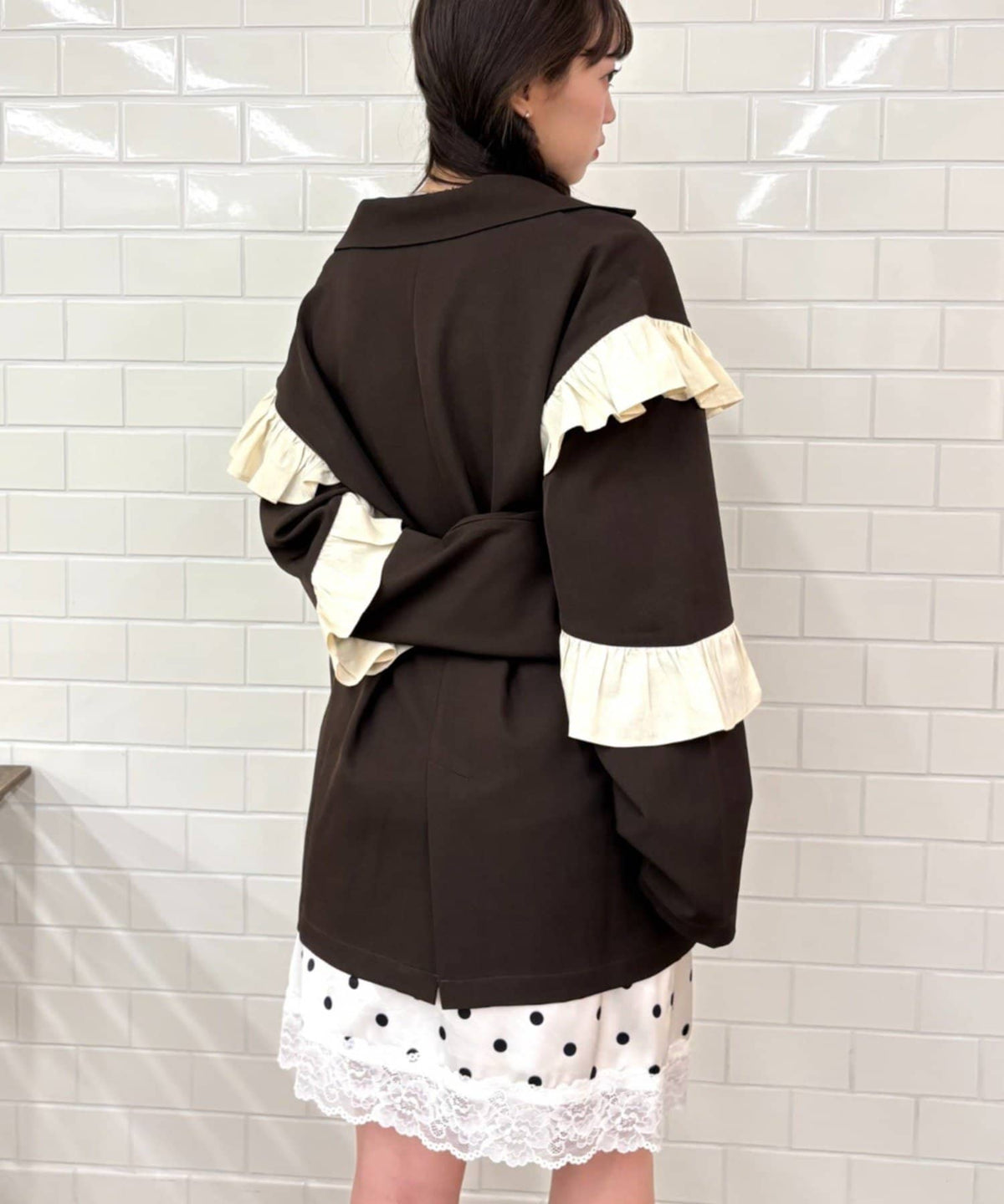 [長/短Version ]w closet Frill jacket - Image 16