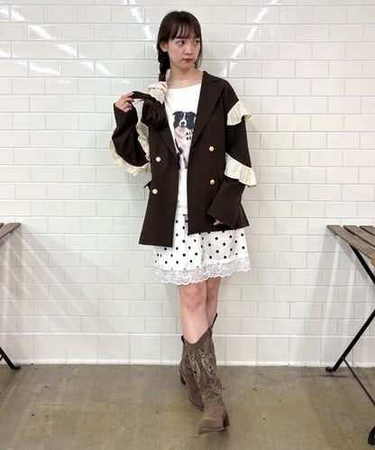 [長/短Version ]w closet Frill jacket - Image 17
