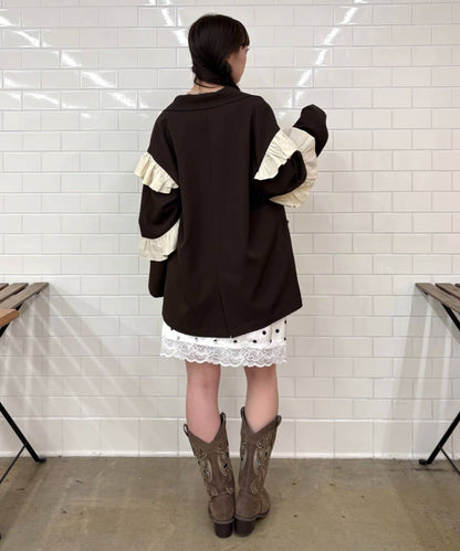 [長/短Version ]w closet Frill jacket - Image 19