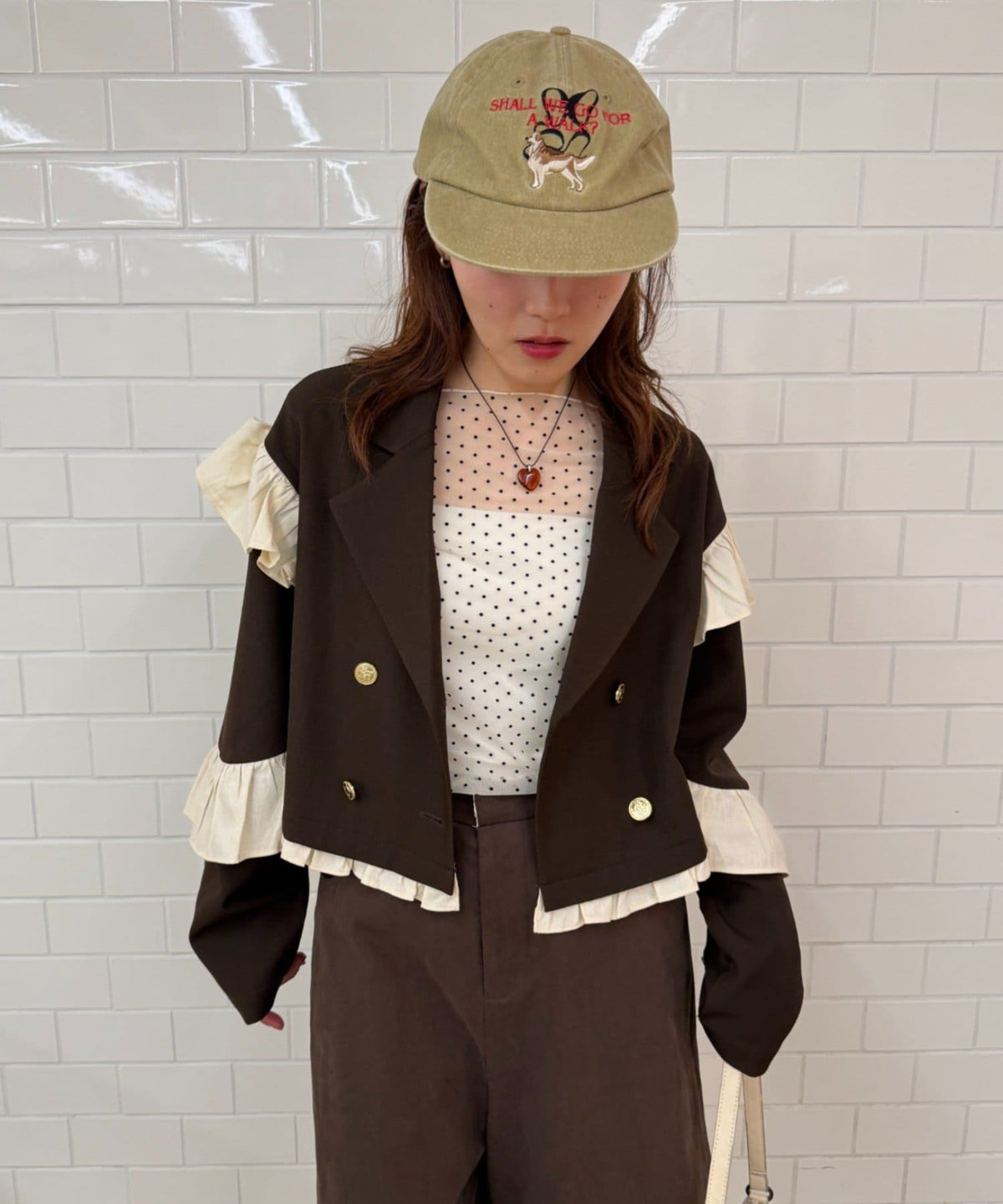 [長/短Version ]w closet Frill jacket - Image 4