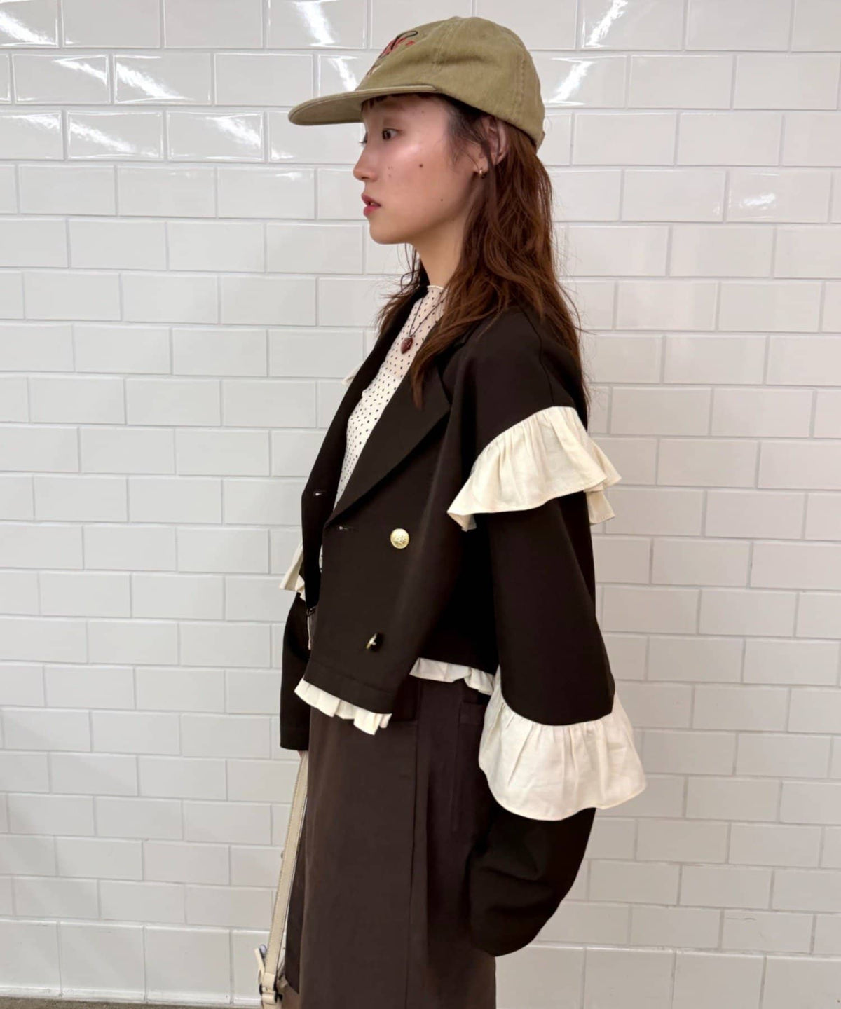 [長/短Version ]w closet Frill jacket - Image 5