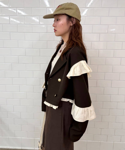 [長/短Version ]w closet Frill jacket - Image 5