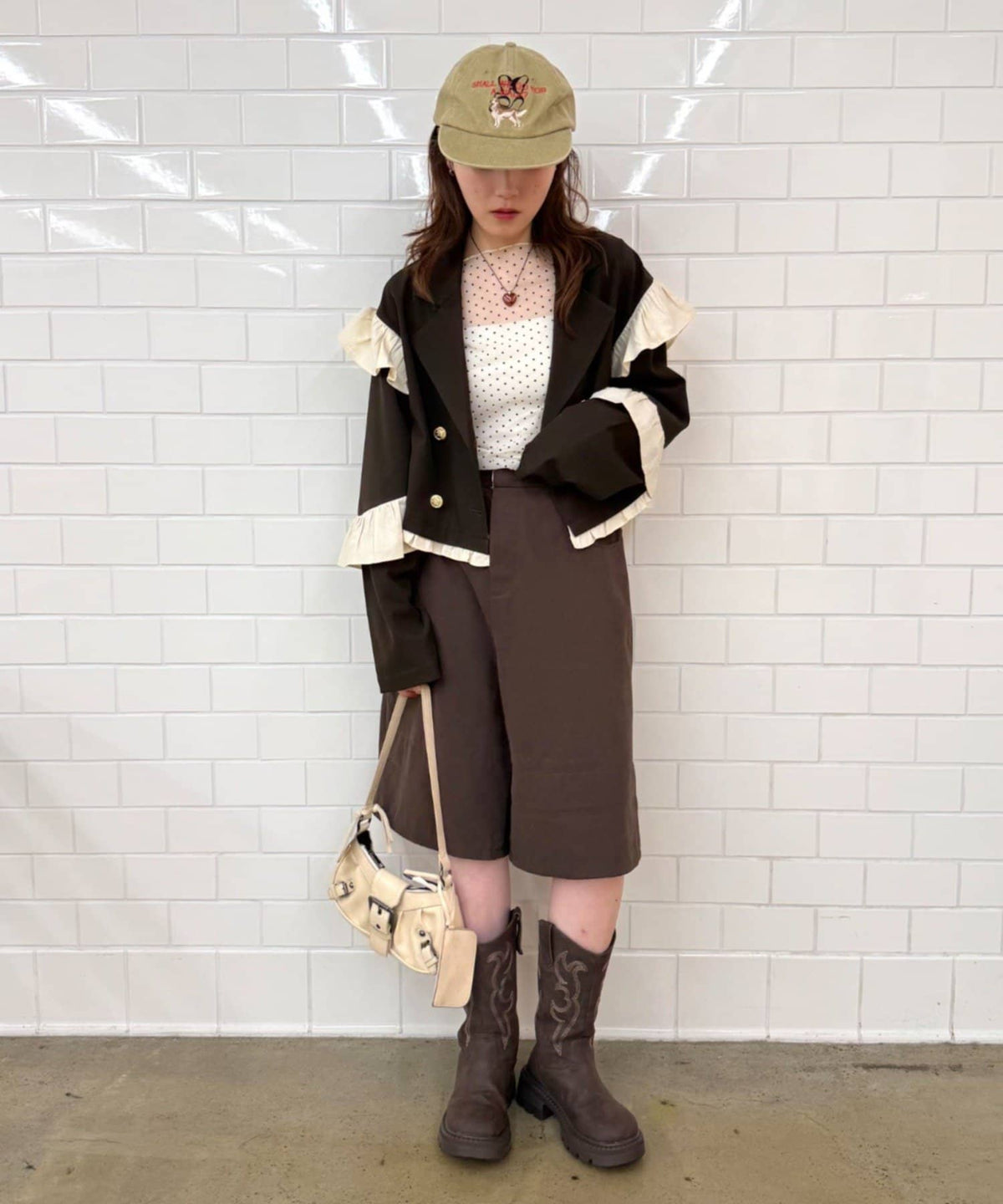 [長/短Version ]w closet Frill jacket - Image 7