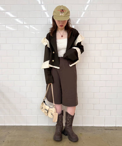 [長/短Version ]w closet Frill jacket - Image 7