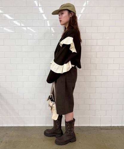 [長/短Version ]w closet Frill jacket - Image 8