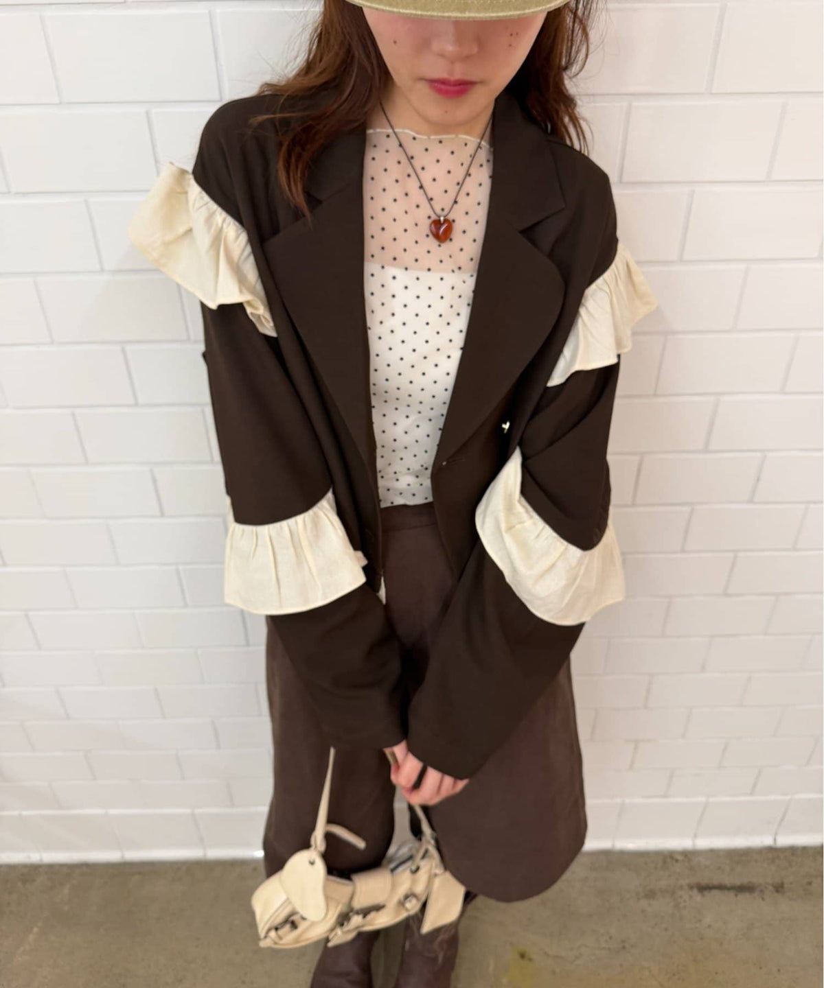 [長/短Version ]w closet Frill jacket - Image 10