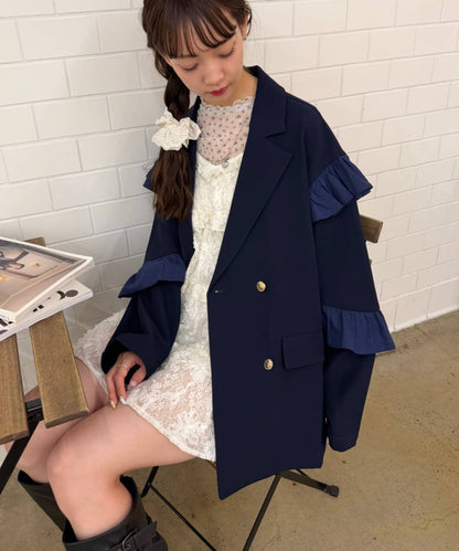 [長/短Version ]w closet Frill jacket - Image 3