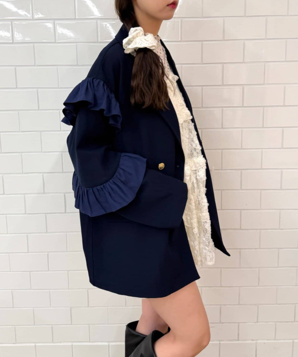 [長/短Version ]w closet Frill jacket - Image 21
