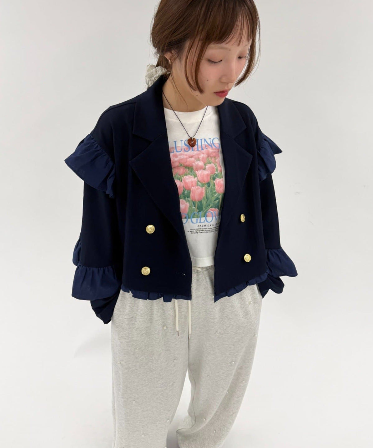 [長/短Version ]w closet Frill jacket - Image 26